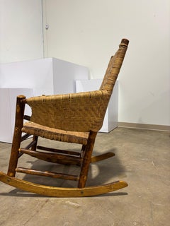 Early 20th Century Old Hickory Adirondack Style Rocking Chair