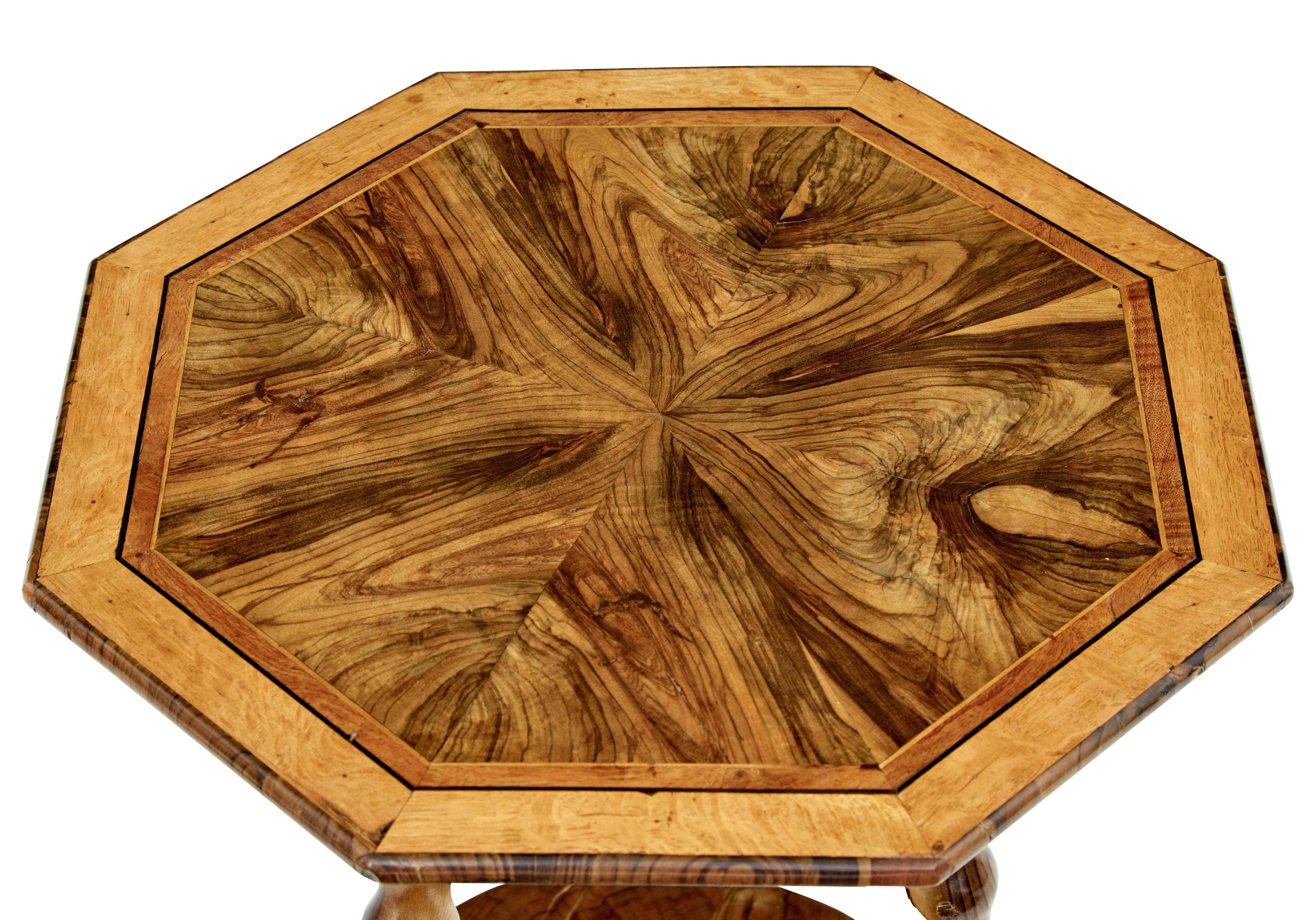 Israeli Early 20th Century Olive Wood Jerusalem Table