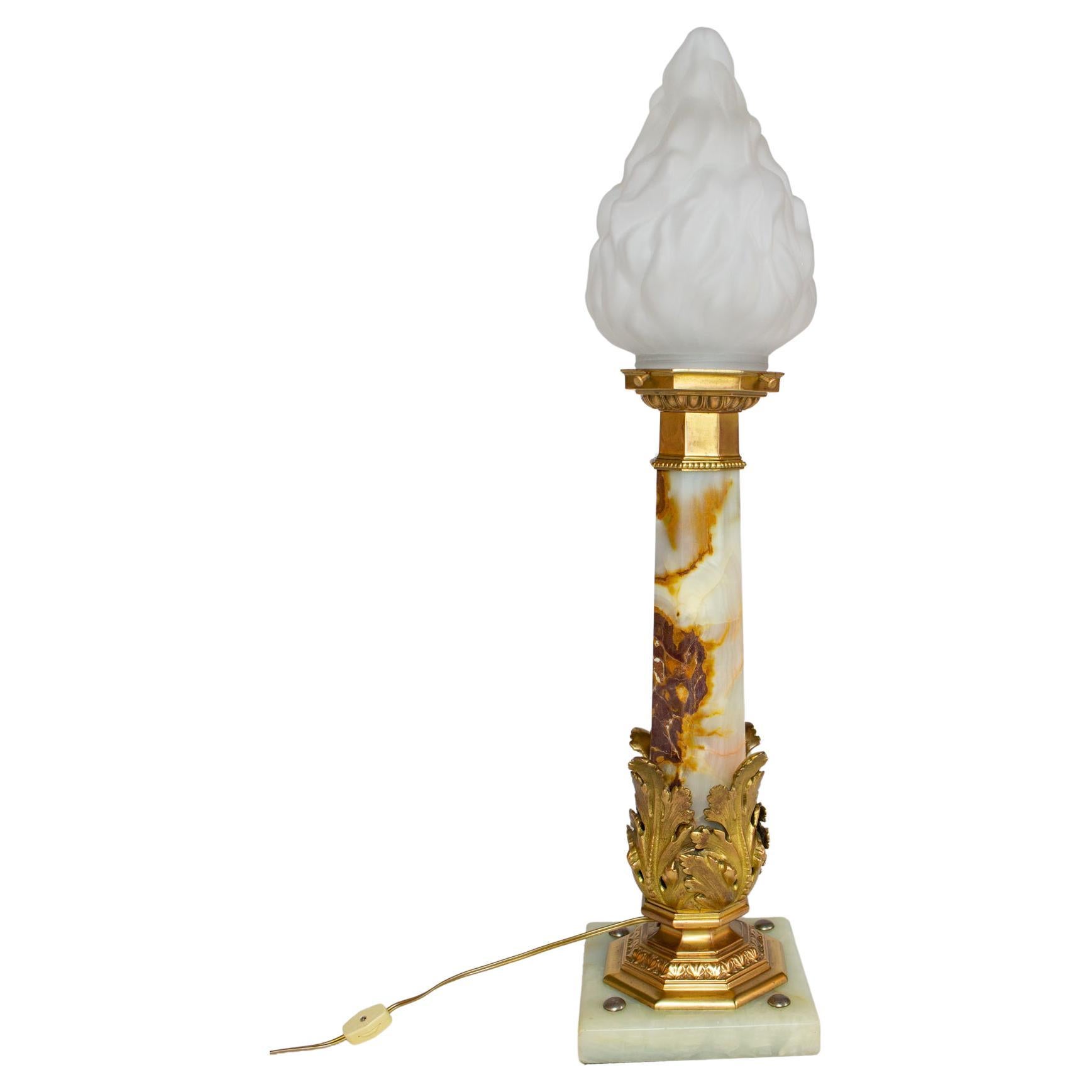 Aesthetic Period Newel Post Lamp at 1stDibs