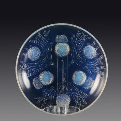Early 20th Century Opalescent Glass "Floral Salver" by Marius Sabino