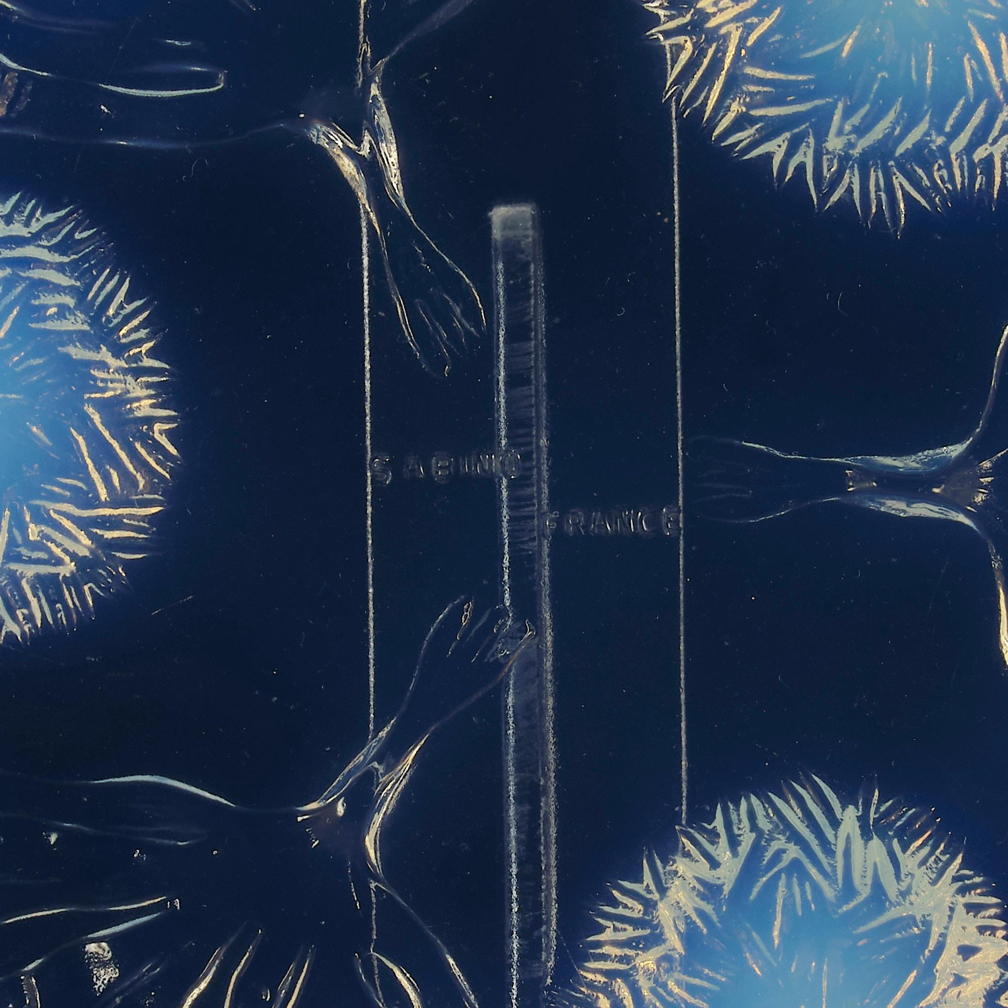 Molded Early 20th Century Opalescent Glass 