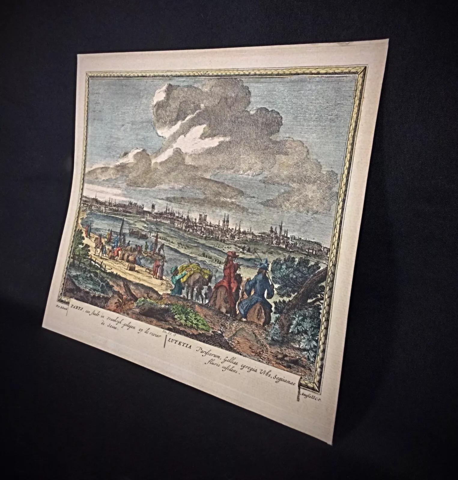 Lithographie/Stickerei des frühen 20. Jahrhunderts oder früher von P. Schenk - 2Y311 im Zustand „Gut“ im Angebot in Bordeaux, FR