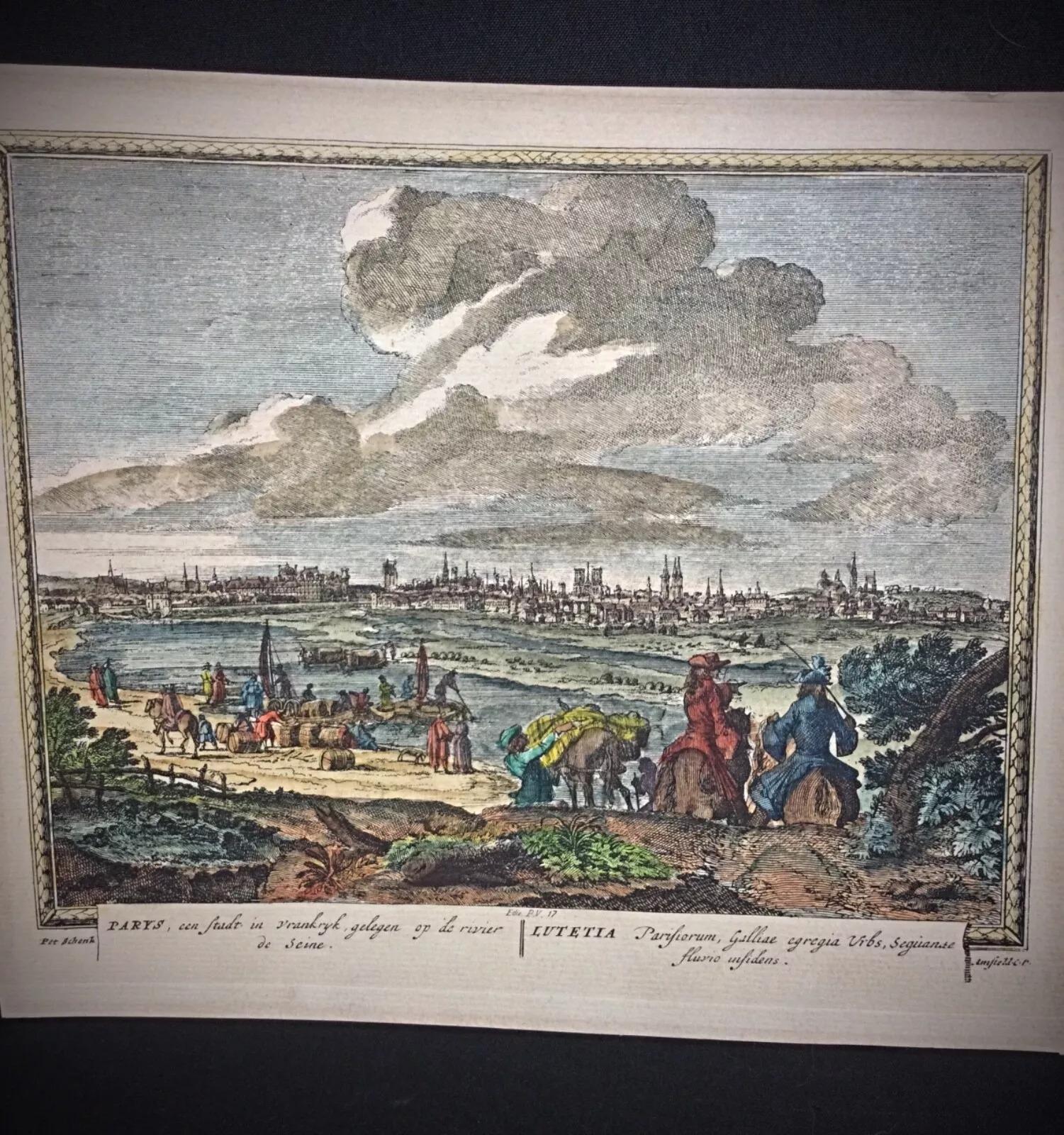 Lithographie/Stickerei des frühen 20. Jahrhunderts oder früher von P. Schenk - 2Y311 (Papier) im Angebot