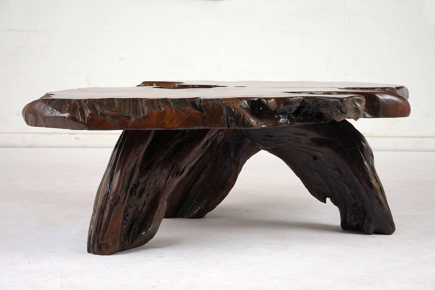 Hand-Carved Organic Root Coffee Table
