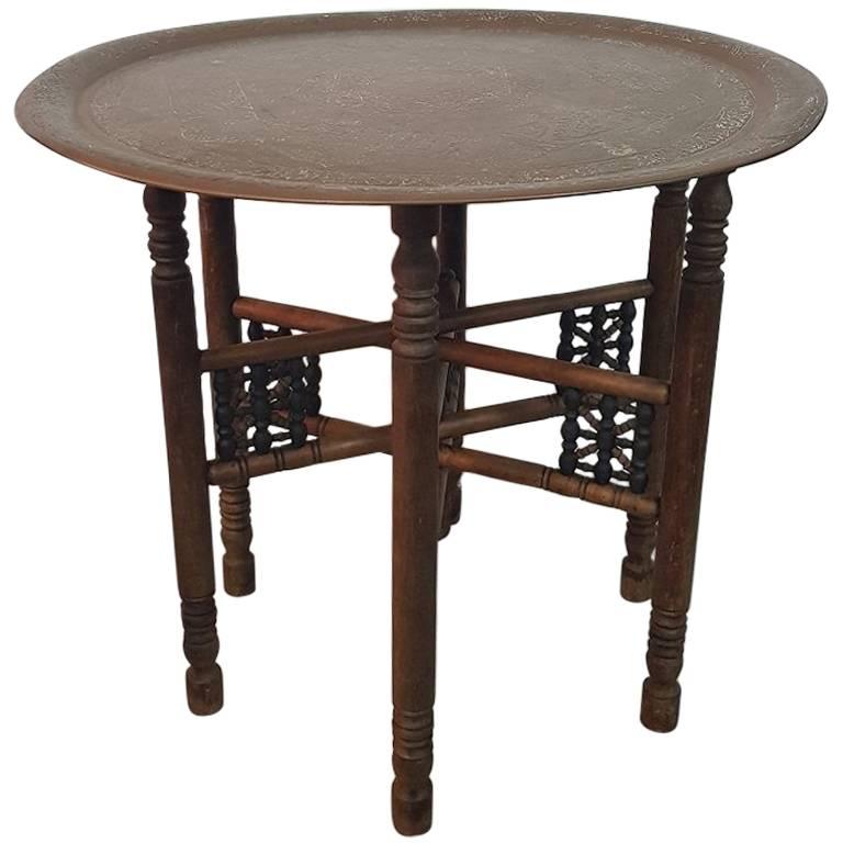 Early 20th Century Oriental Smoking Table For Sale