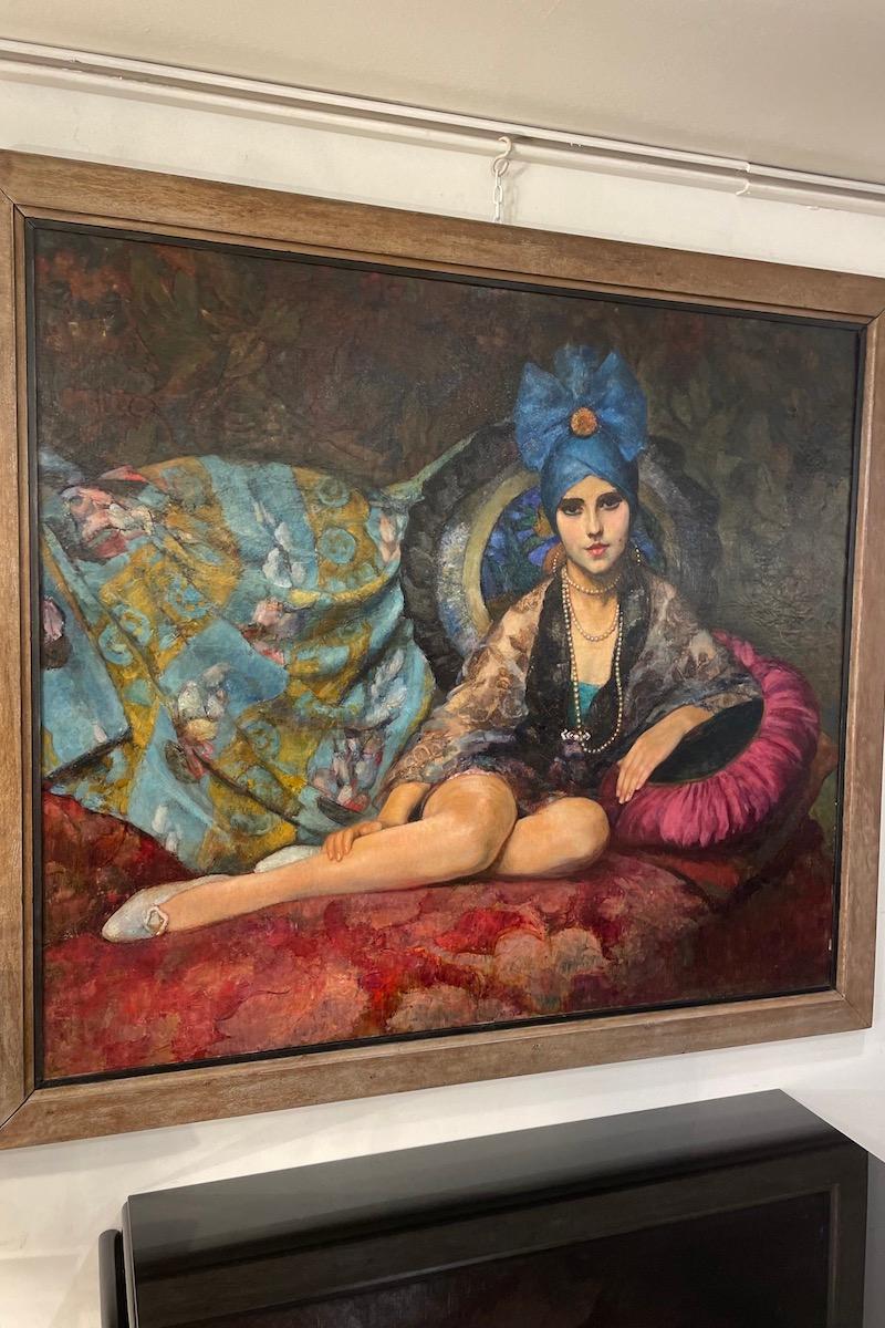 Early 20th Century Orientalist Painting For Sale 6