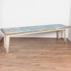 Early 20th Century Original Painted French Long Dining or Console Table