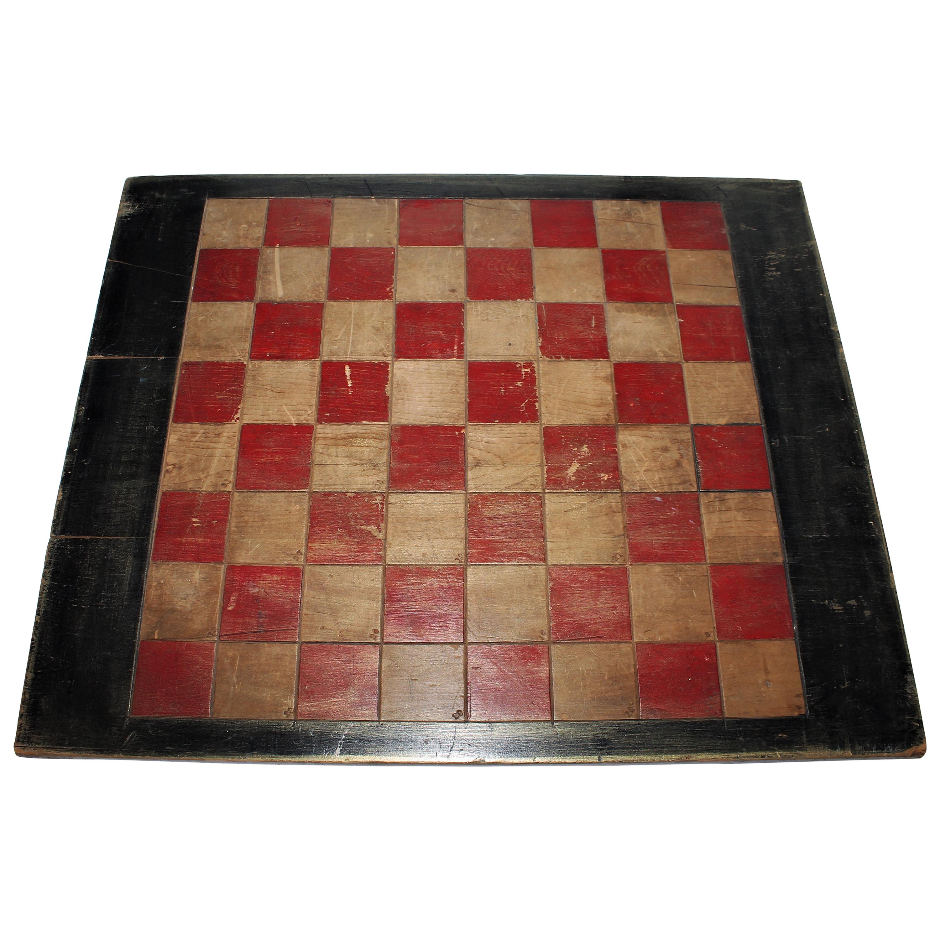 Early 20th Century Original Painted Game Board