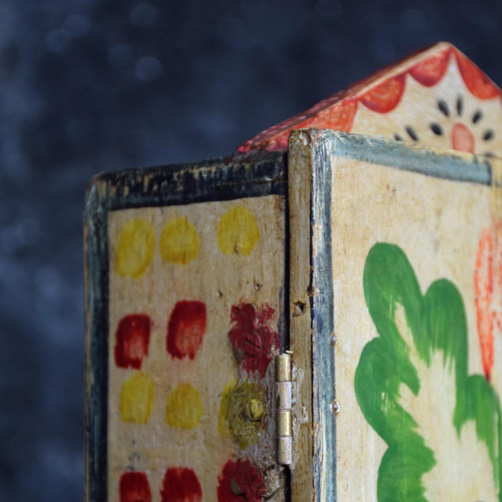 Folk Art Early 20th Century Original Retablo Box