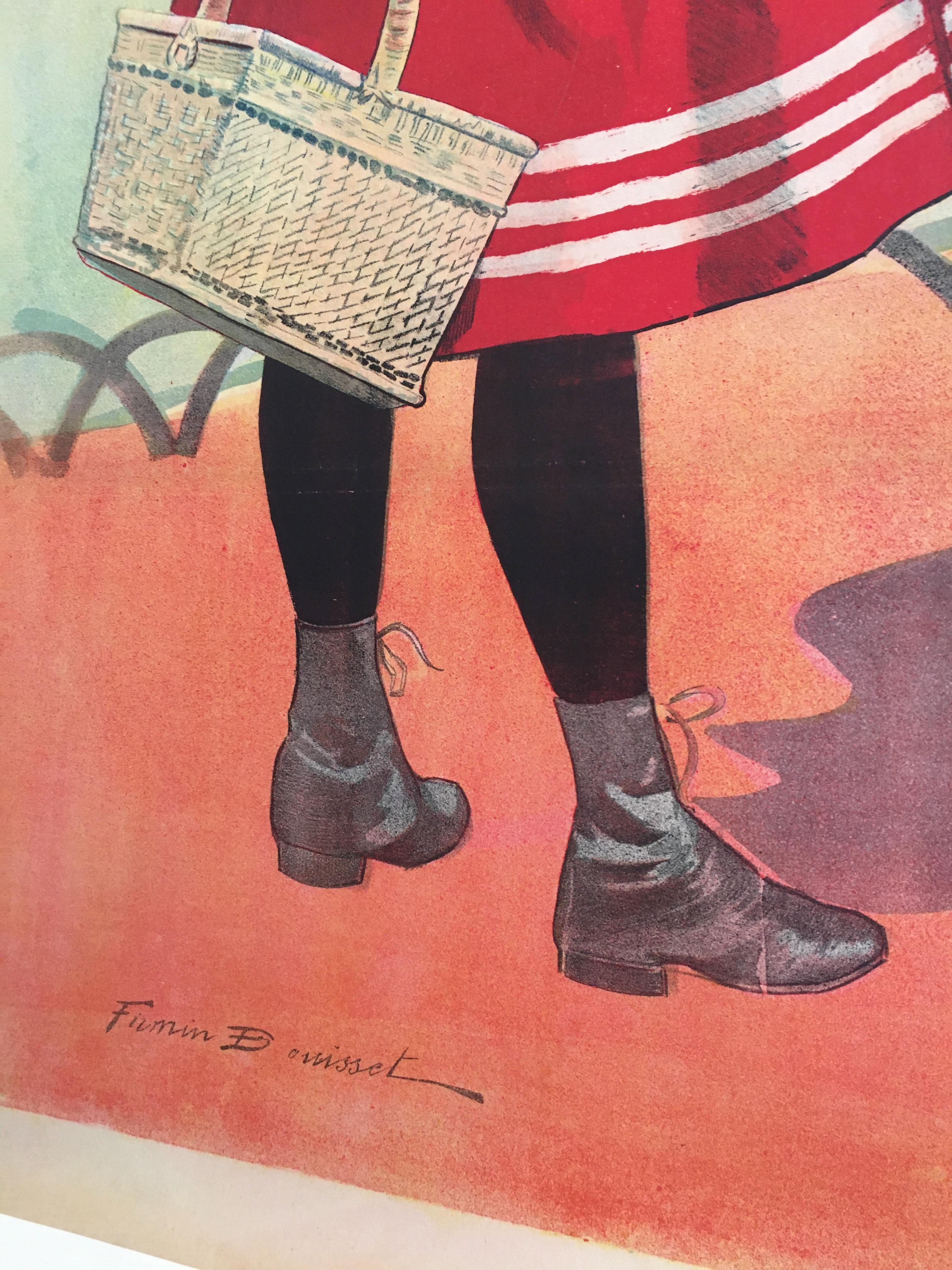 Early 20th Century Original Vintage French Poster by Firmin Bouisset In Good Condition For Sale In Melbourne, Victoria