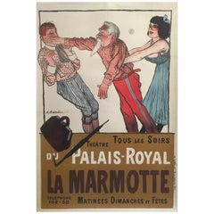 Early 20th Century Original Vintage French Poster, 'La Marmotte', 1904