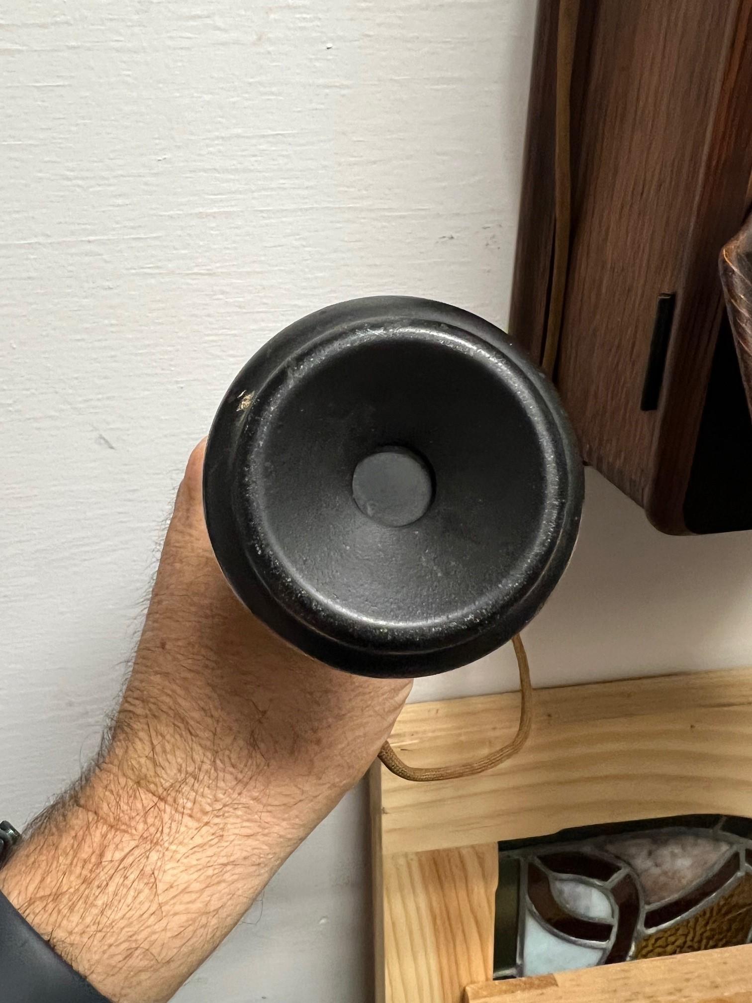 Teléfono Kellogg de manivela de madera original de principios del siglo XX Modelo F2809 5