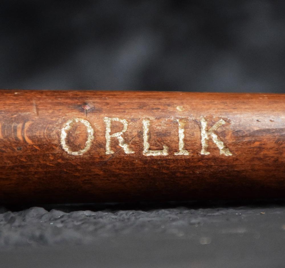 Hand-Carved Early 20th Century Orlik Oversized Wooden English Advertising Trade Sign Pipe