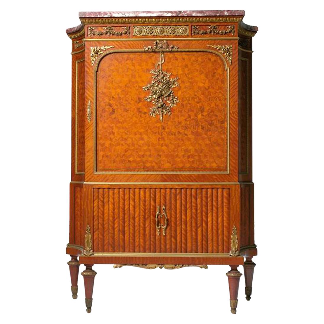 Armoire coffre à bahut du début du 20e siècle, montée sur bronze doré, par François Linke