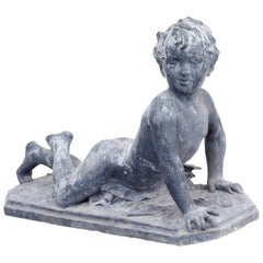 Early 20th Century Ornamental Lead Cherub