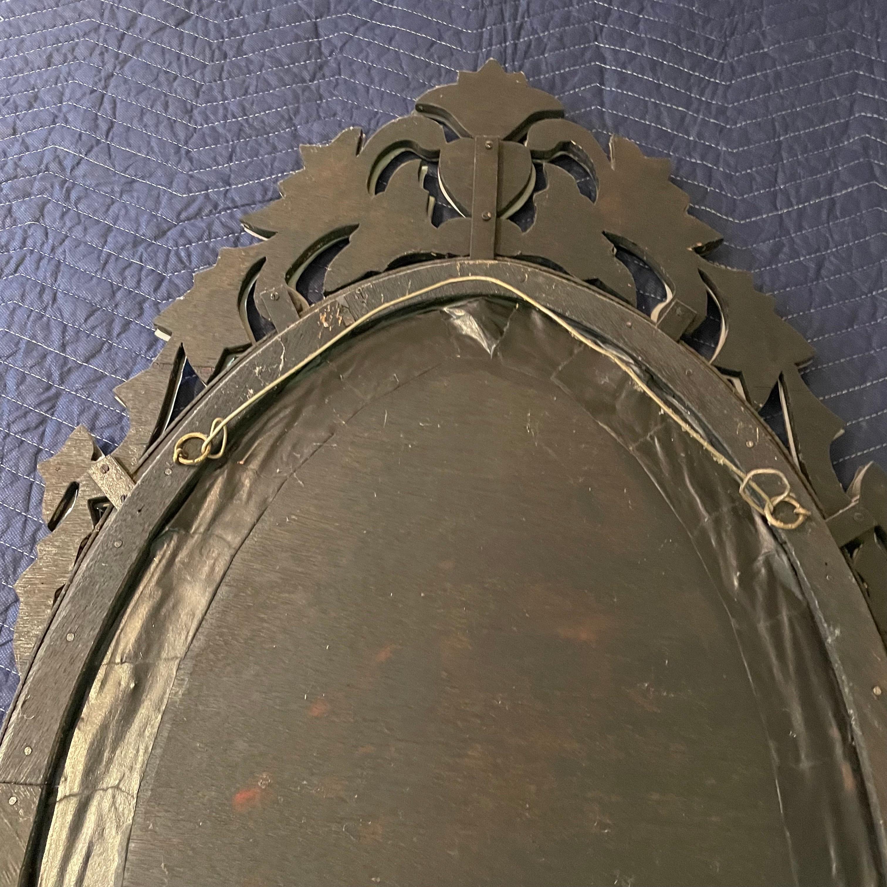 Early 20th Century Oval Venetian Mirror, Italy   For Sale 2