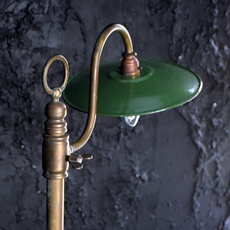 Early 20th Century Oversized Brass Articulated Lamp 5