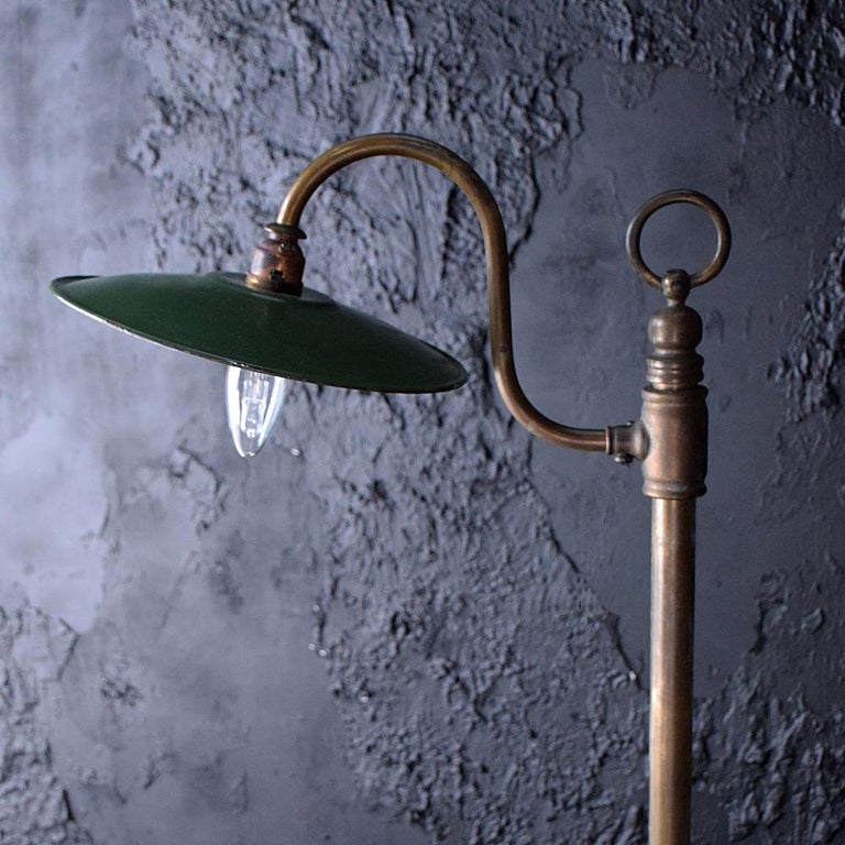 Early 20th Century Oversized Brass Articulated Lamp 2