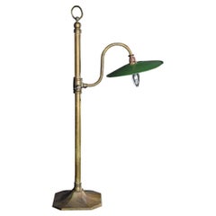 Early 20th Century Oversized Brass Articulated Lamp