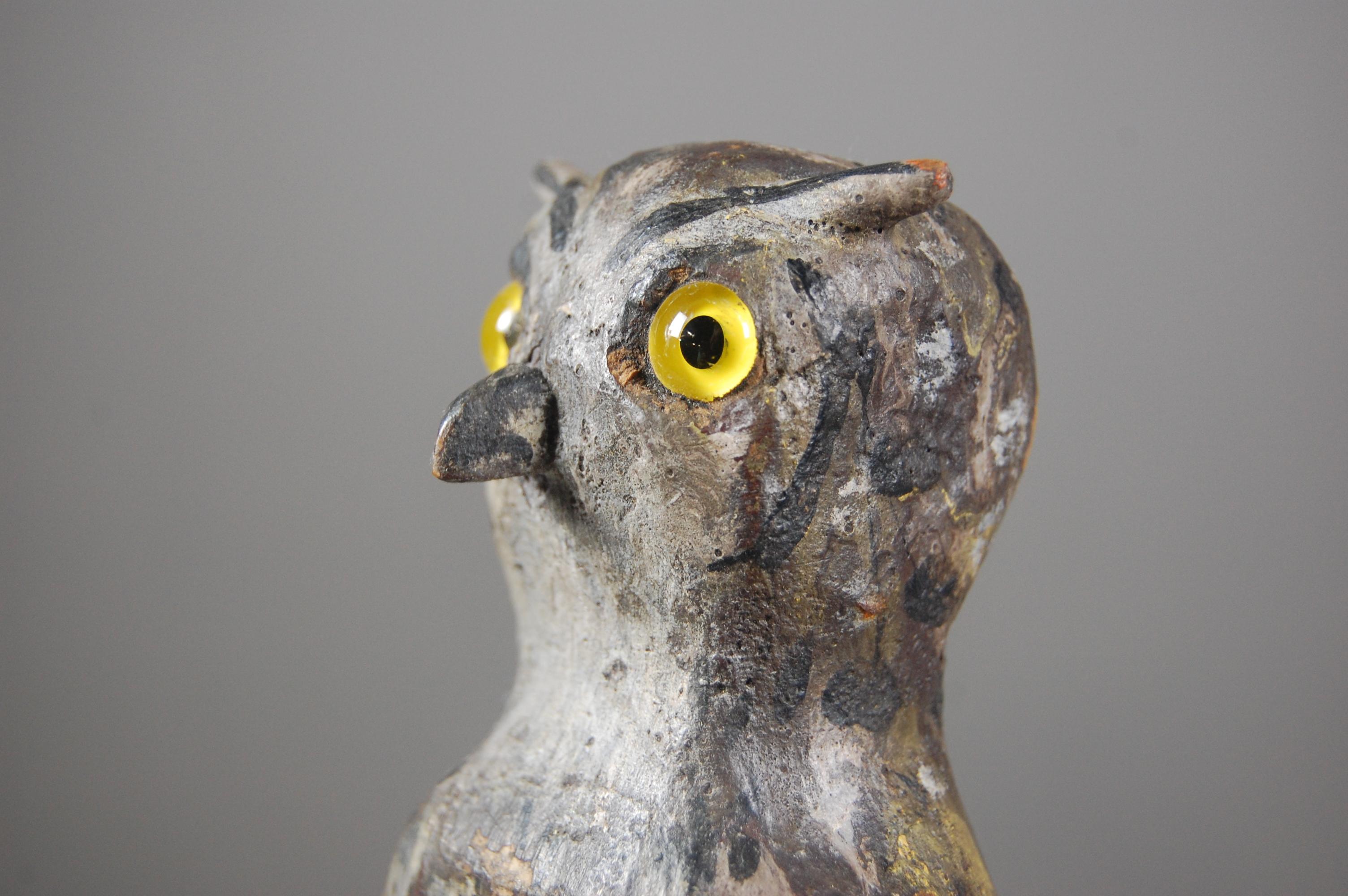 Early 20th Century Owl or Lark Decoy 6