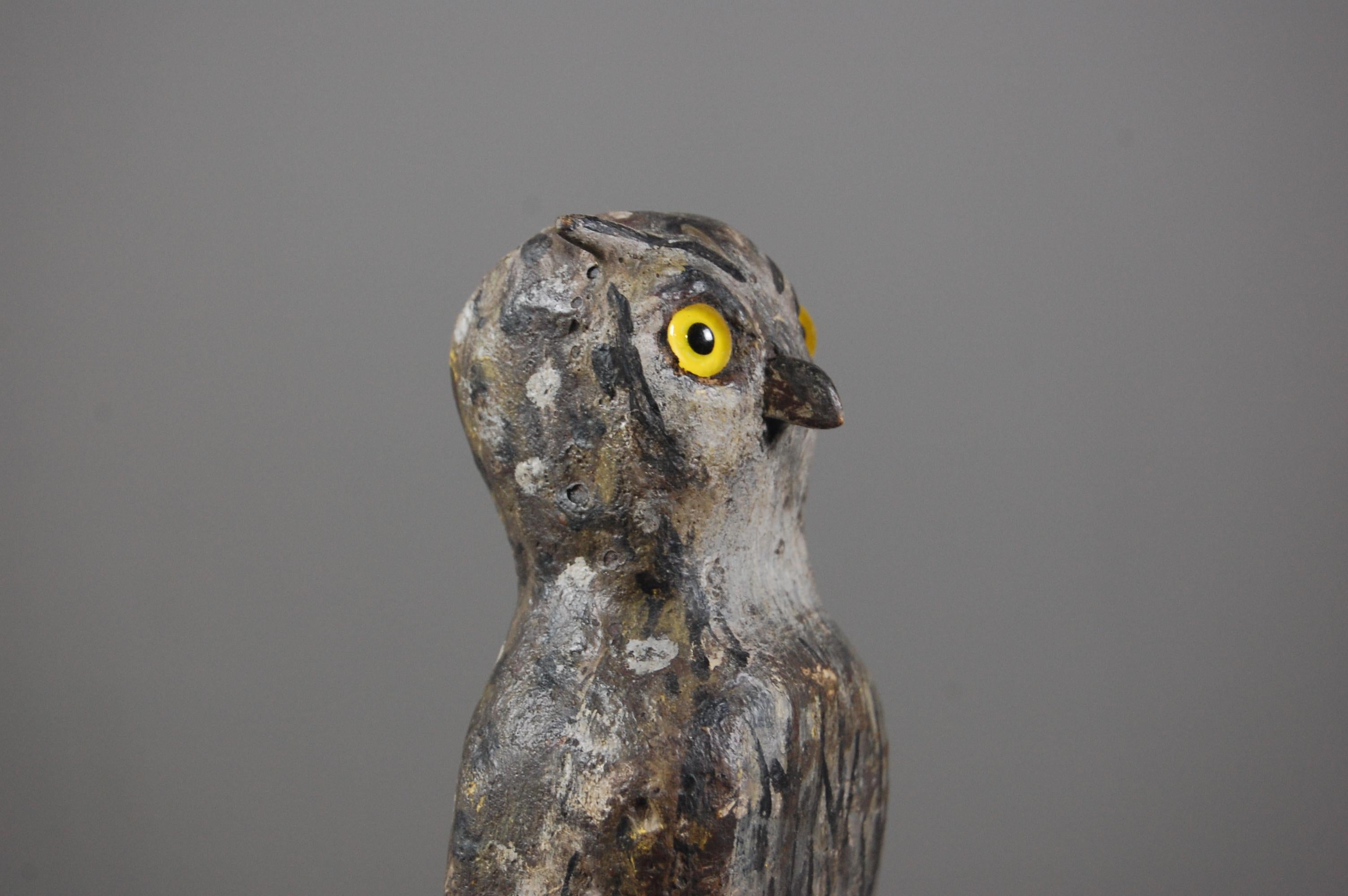 French Early 20th Century Owl or Lark Decoy