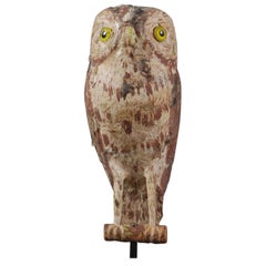 Early 20th Century Owl or Lark Working Decoy