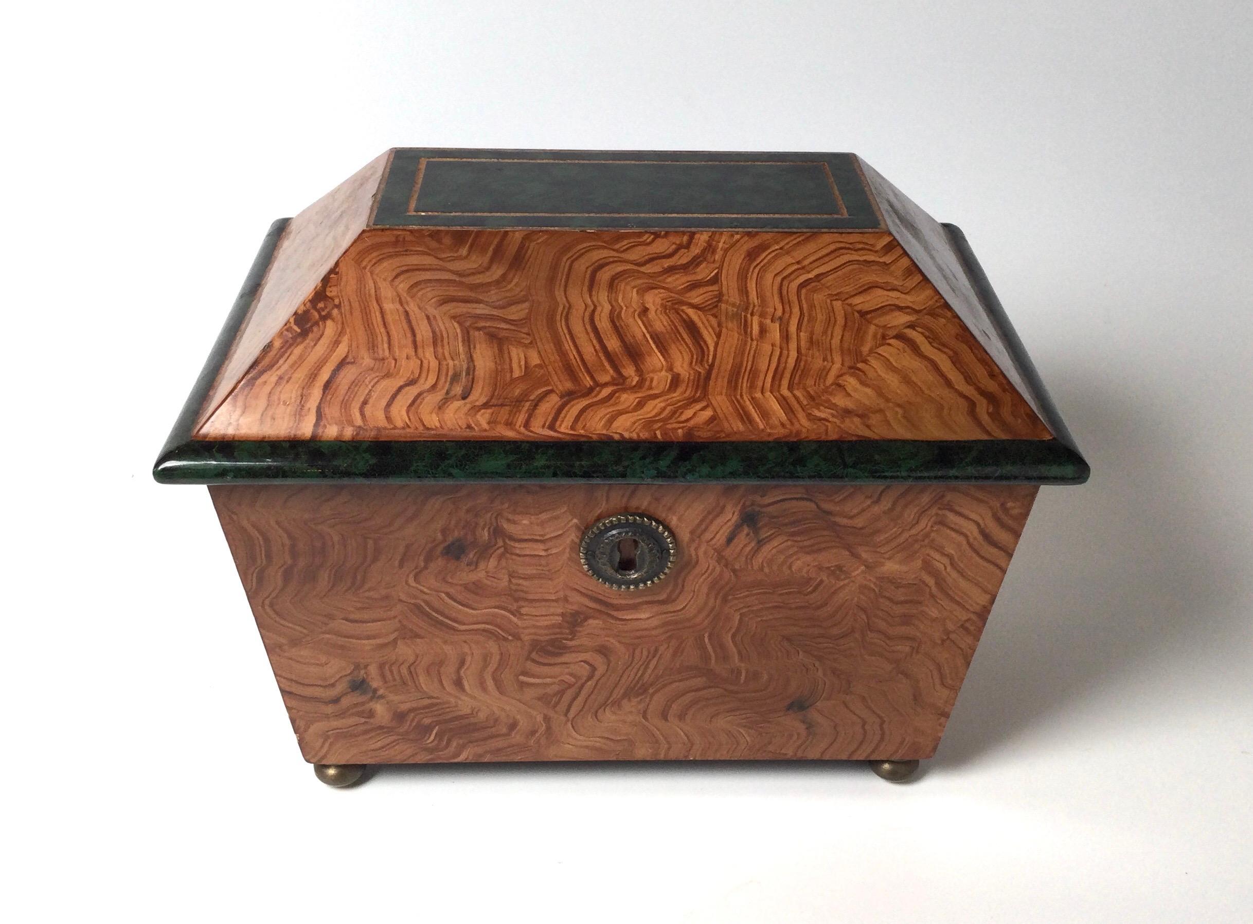 A hand painted coffer lid 