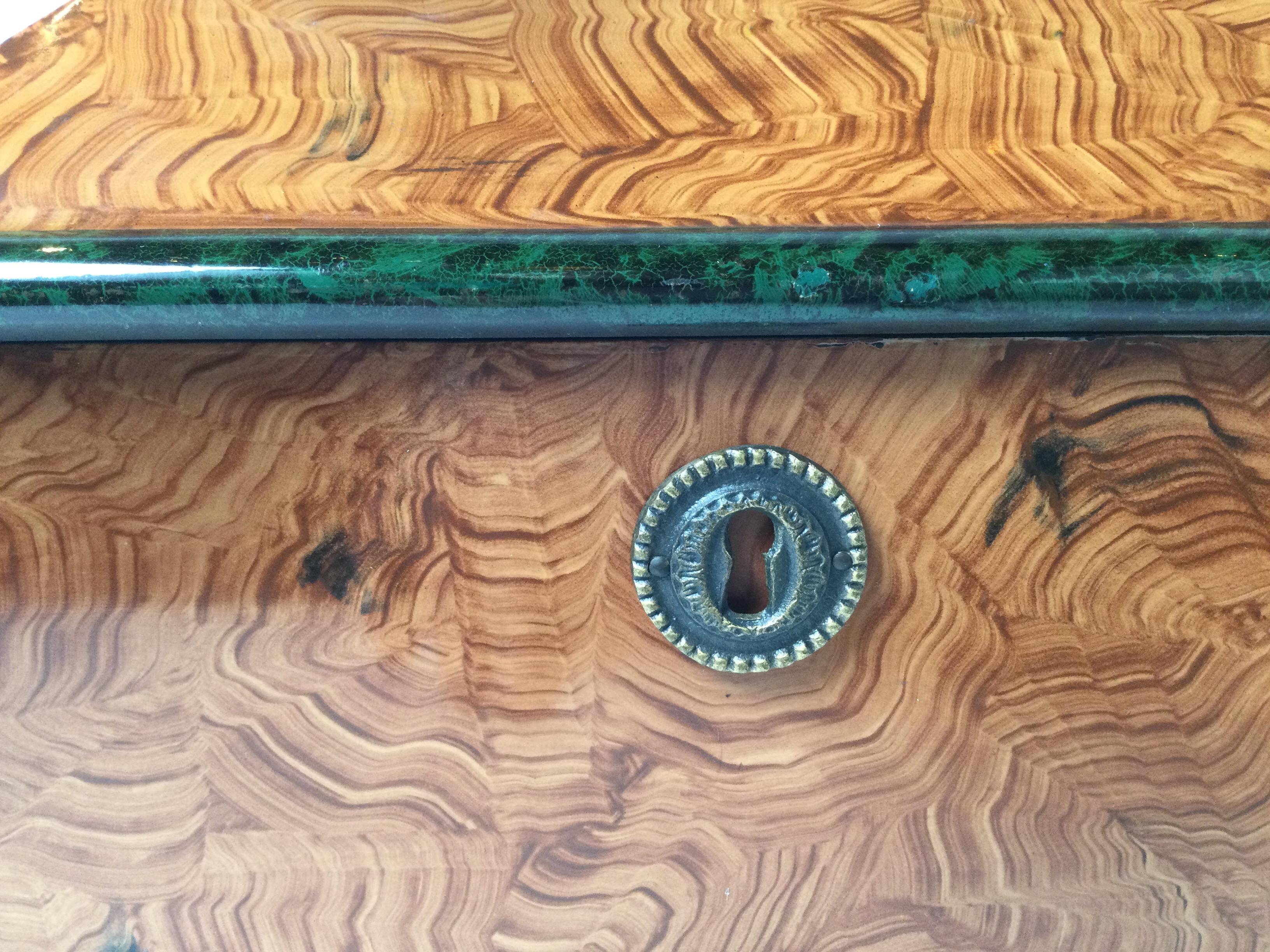American Early 20th Century Paint Decorated High Box For Sale