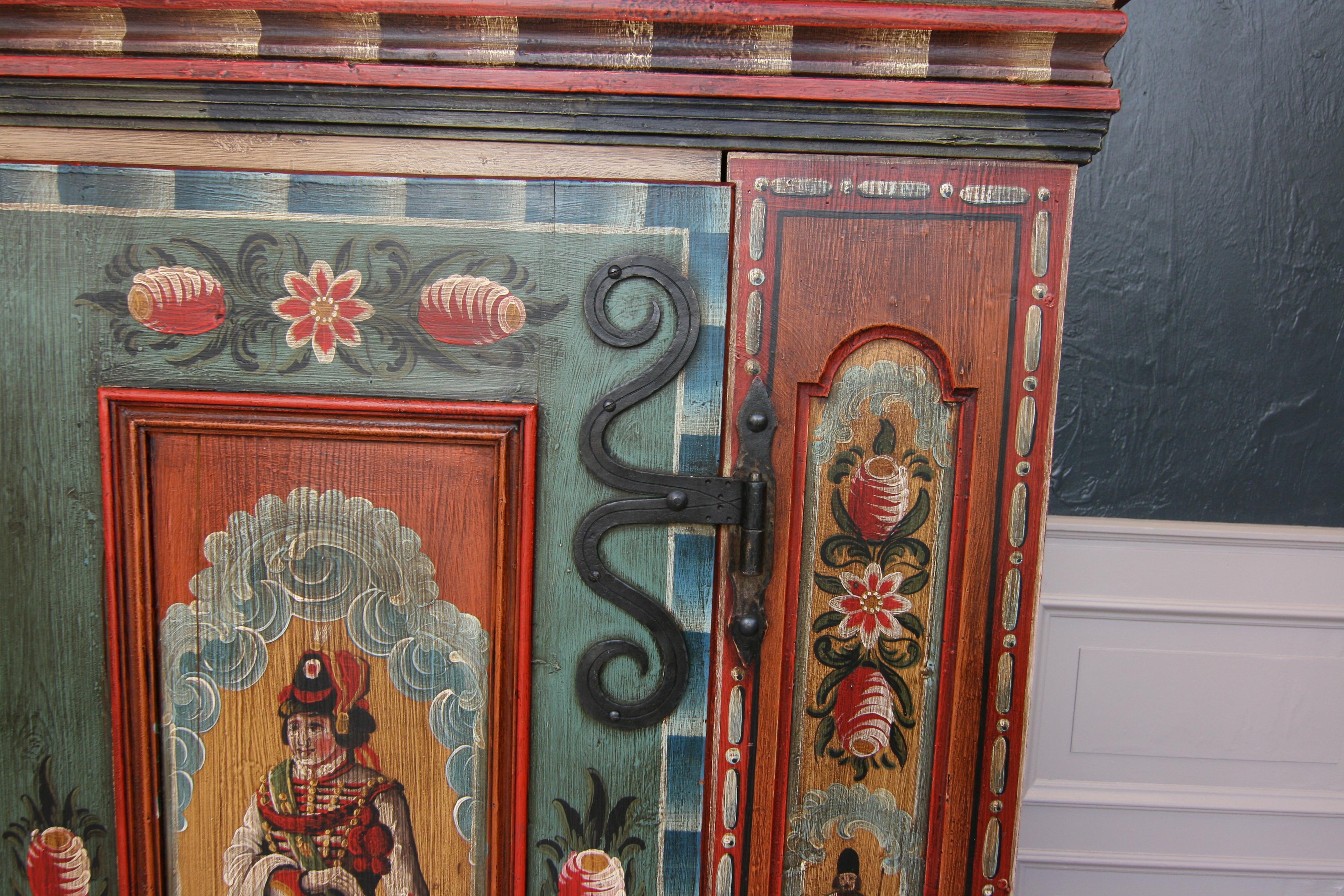 Early 20th Century Painted Armoire 9