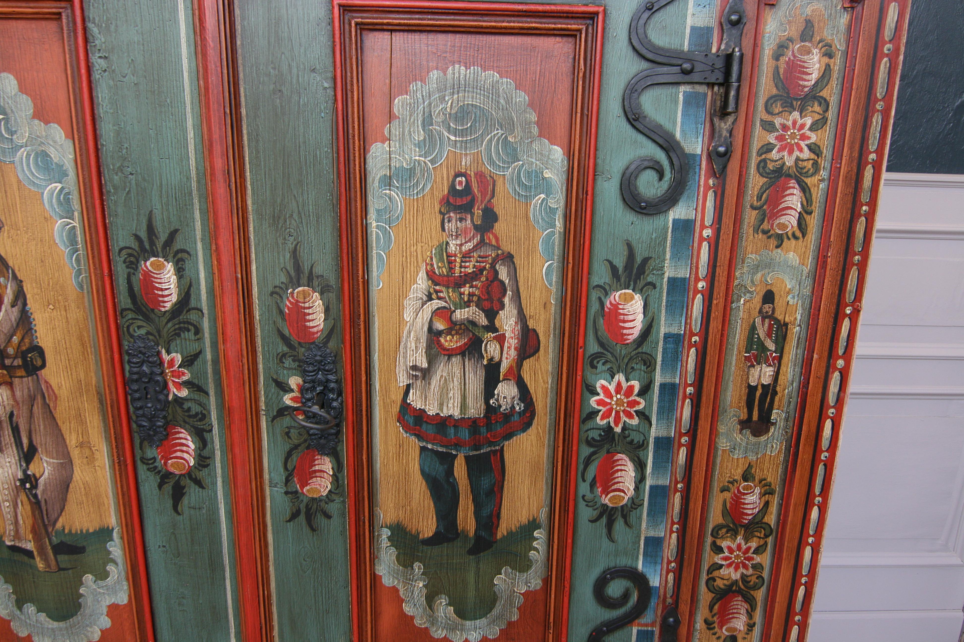 Early 20th Century Painted Armoire 10