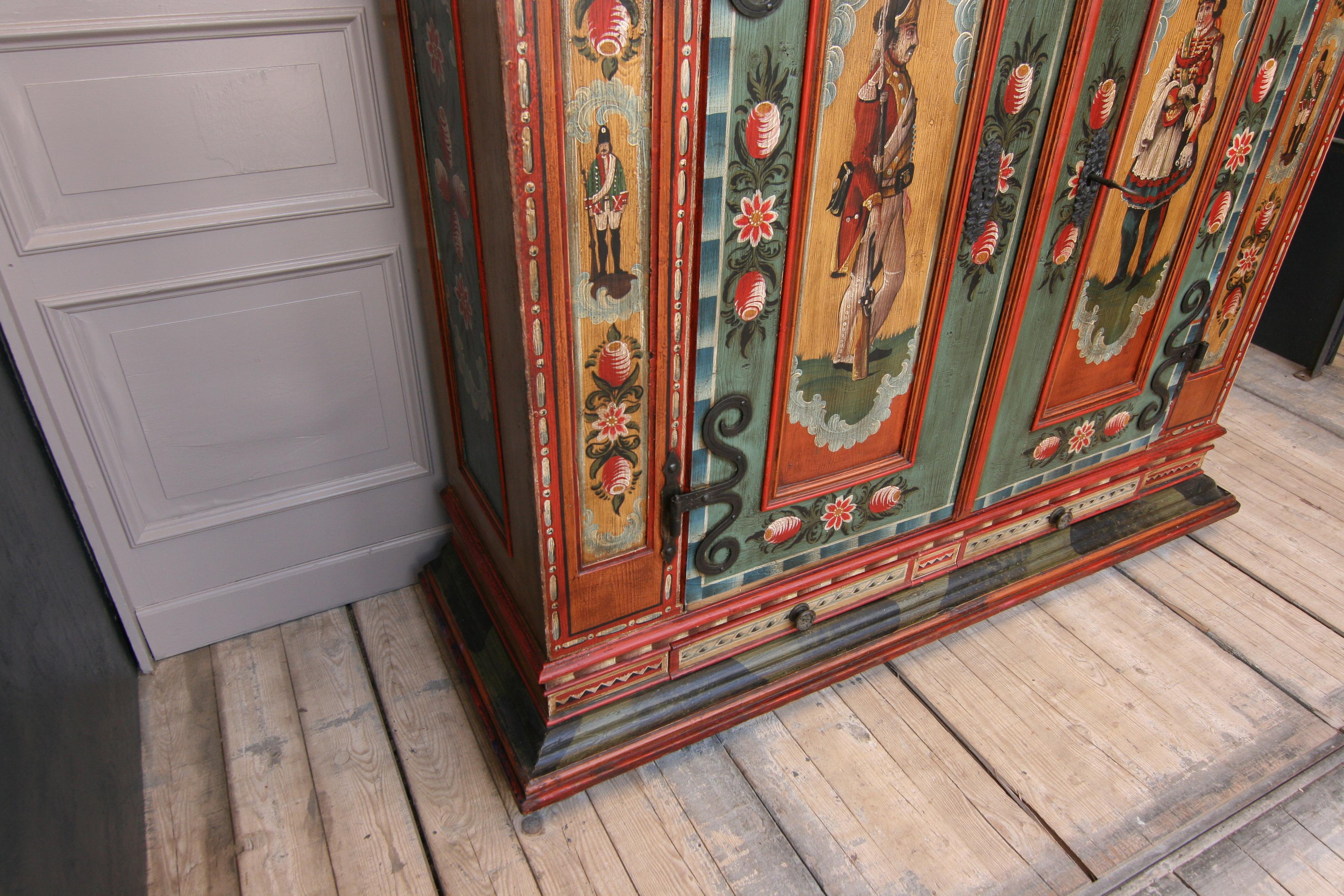 Early 20th Century Painted Armoire 13