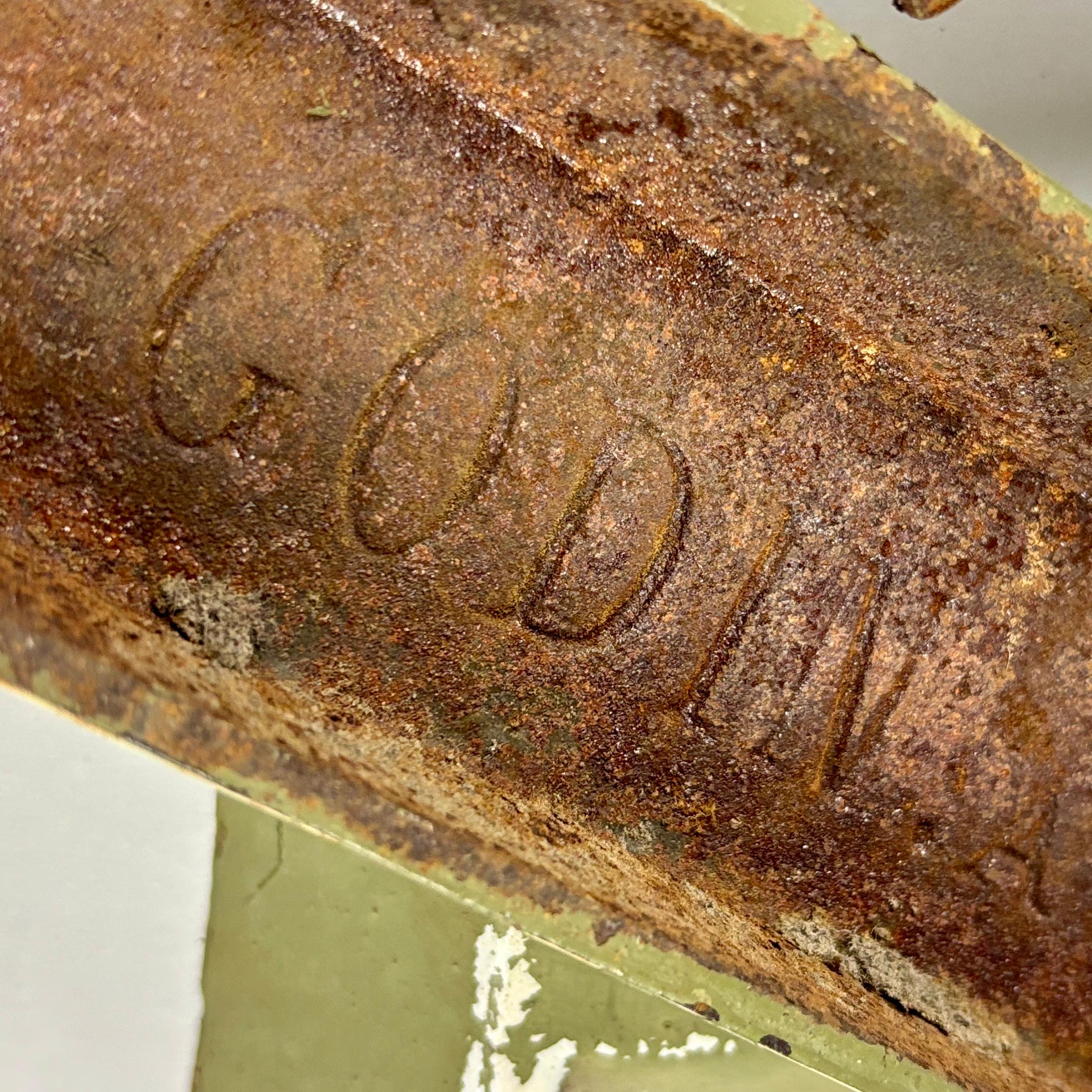 Early 20th Century Painted Cast Iron French Winemakers Sign 