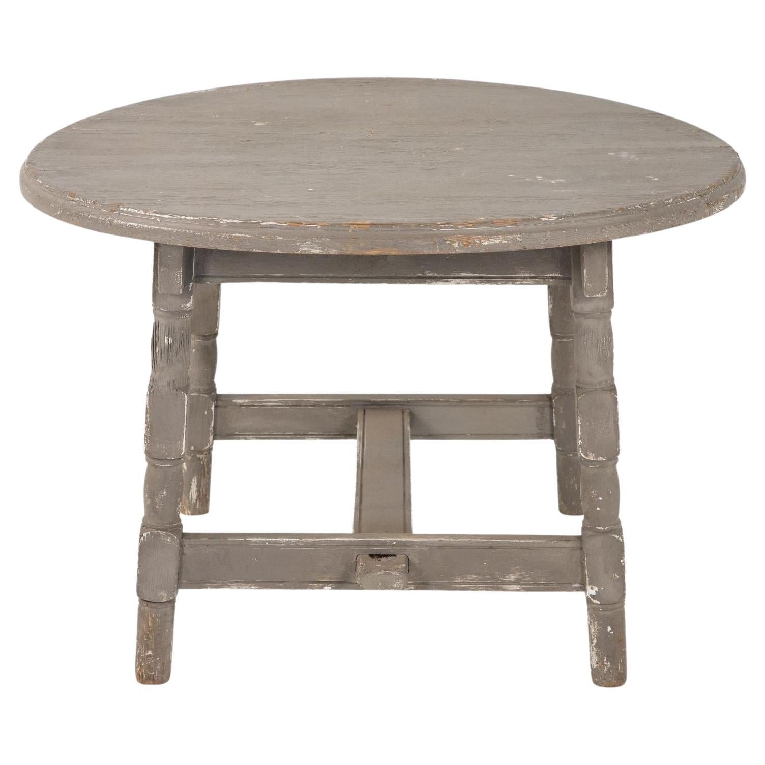 Early 20th Century Painted Grey Low Table