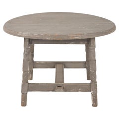 Antique Early 20th Century Painted Grey Low Table