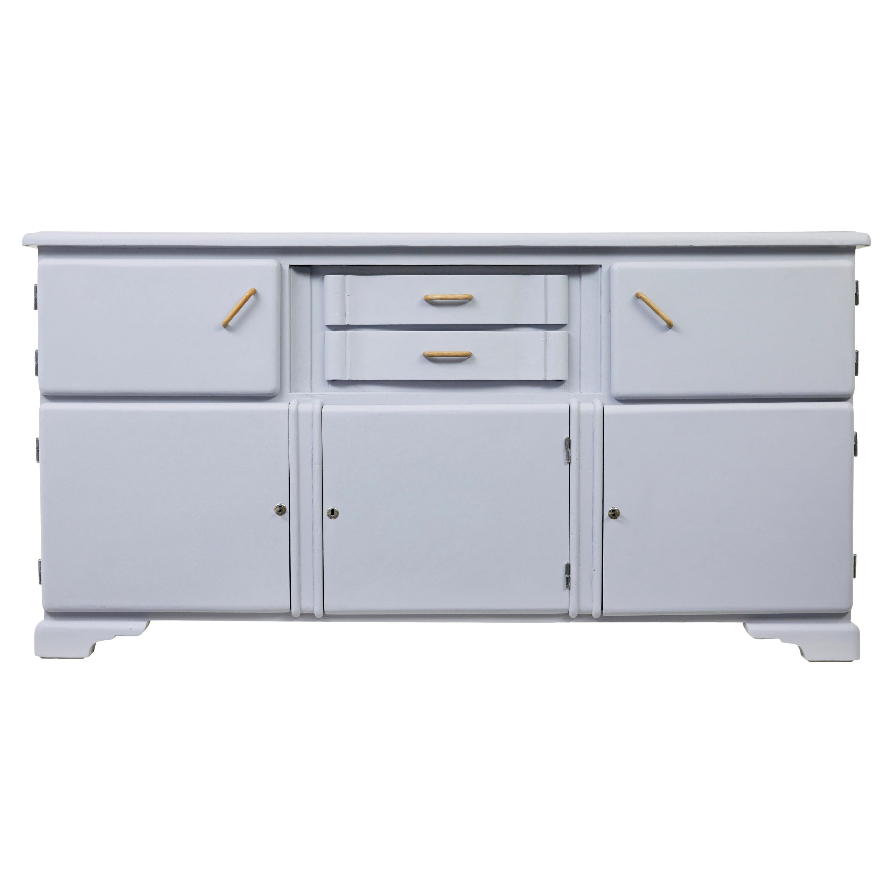 Early 20th century painted hand pine sideboard