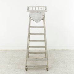 Early 20th Century Painted Library Ladder from Bibliothèque Nationale de Paris