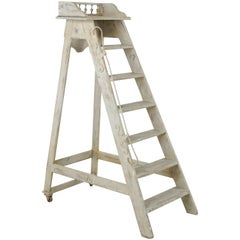 Used Early 20th Century Painted Library Ladder from Bibliothèque Nationale de Paris