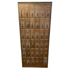 Used Early 20th Century Painted Metal Card Catalog