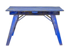 Arbeitstisch aus bemalter Kiefer, Anfang 20.