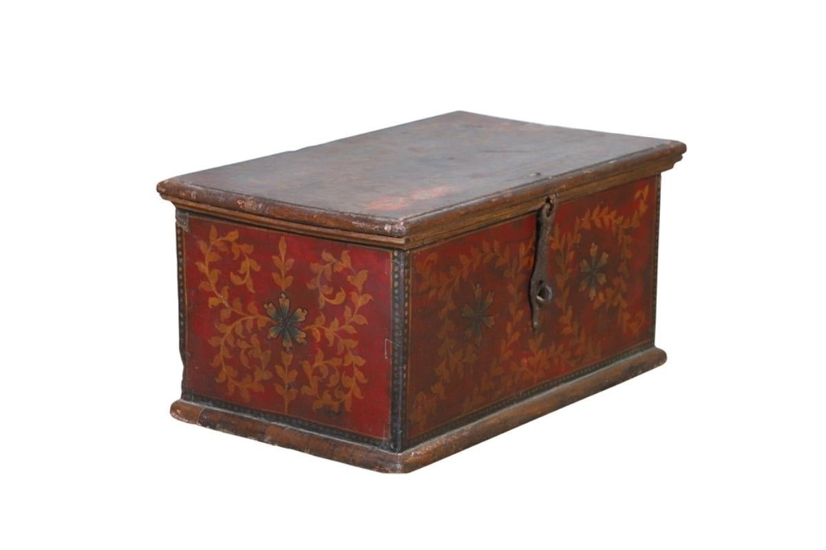 Early 20th century painted trunk from Gujarat.