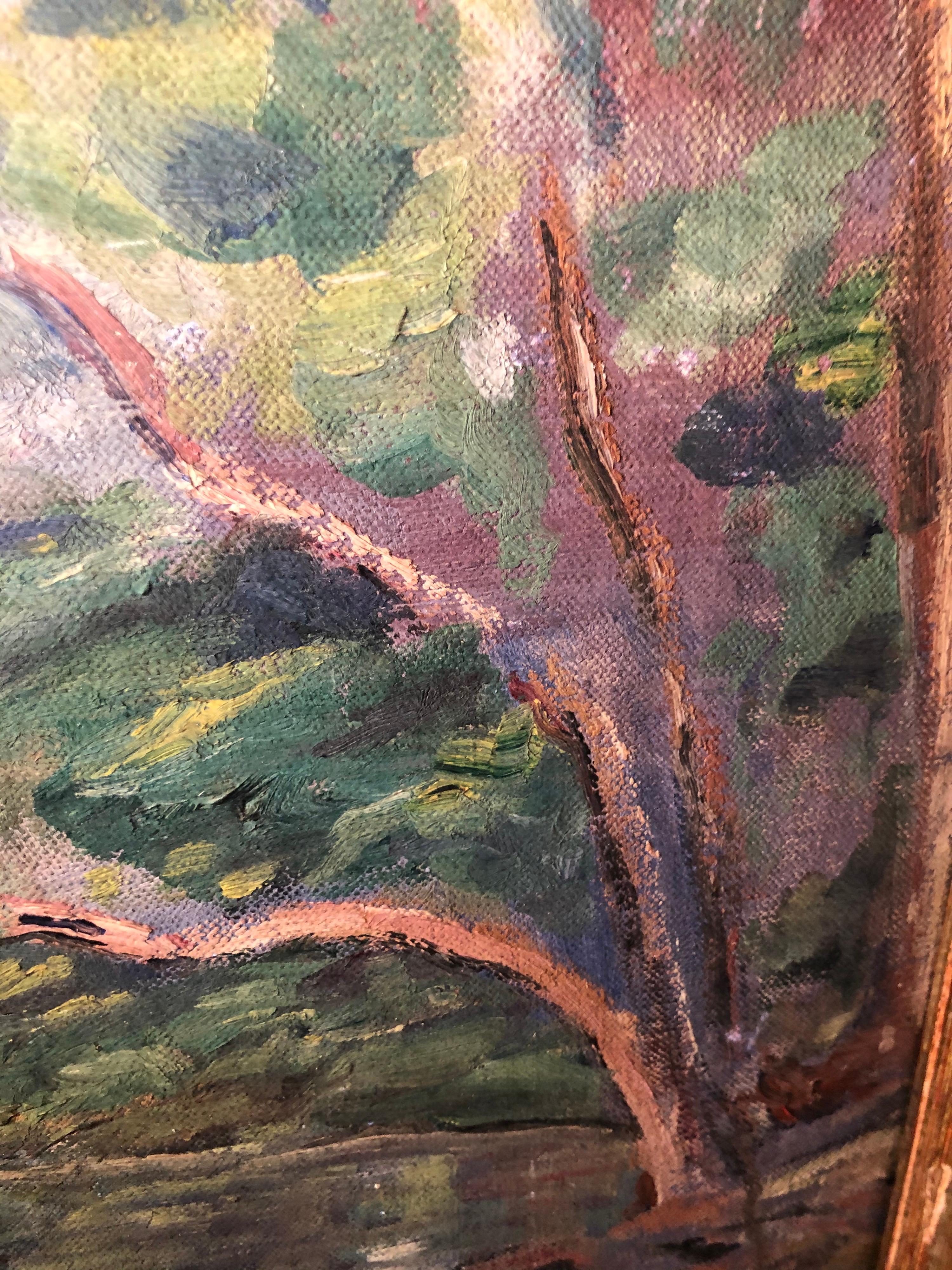 Early 20th Century Painting of a Stream 12