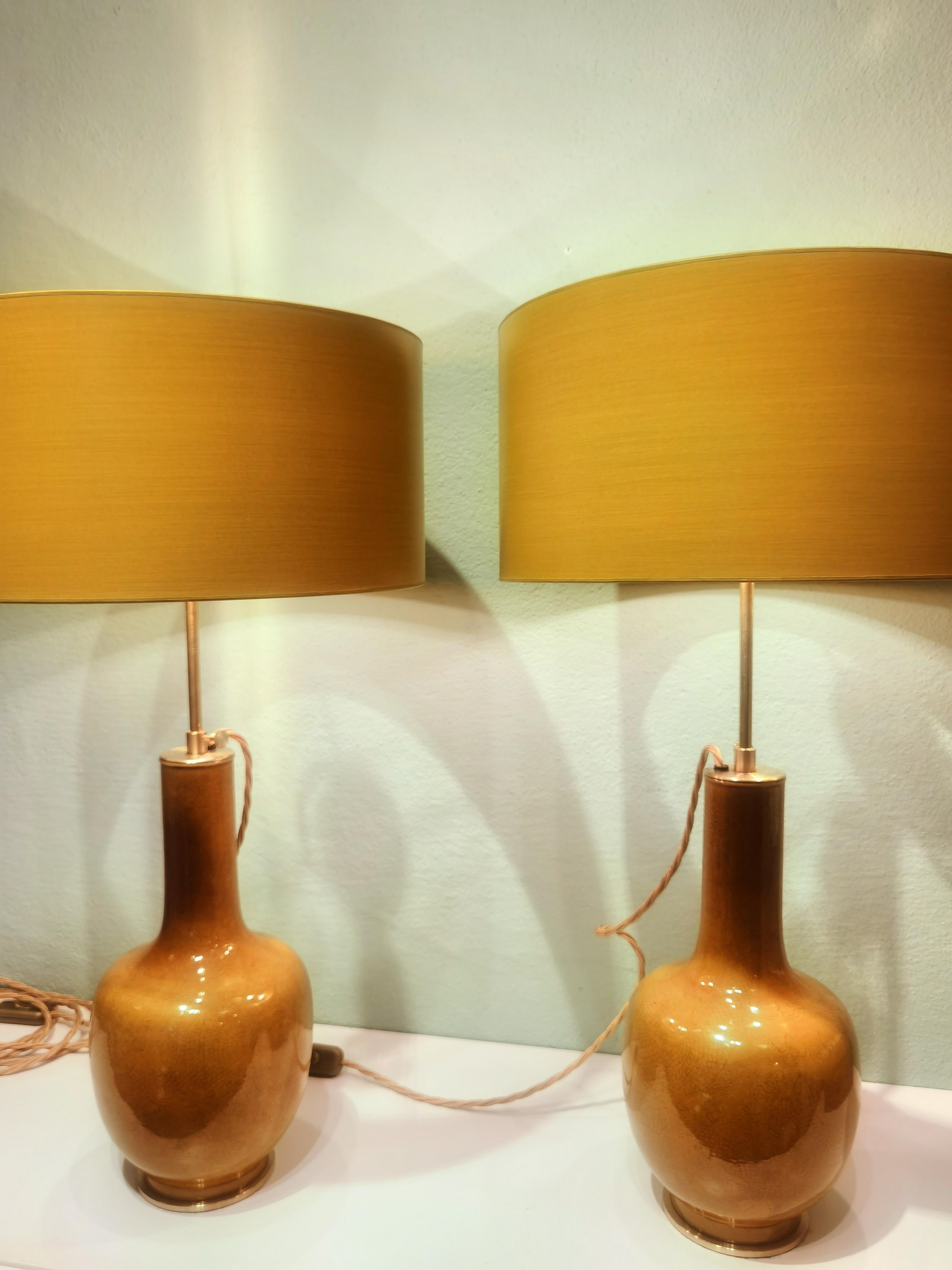 Early 20th Century Pair Chinoiserie Table Lamps  In Excellent Condition In Kitzbuhel, AT
