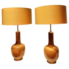 Early 20th Century Pair Chinoiserie Table Lamps