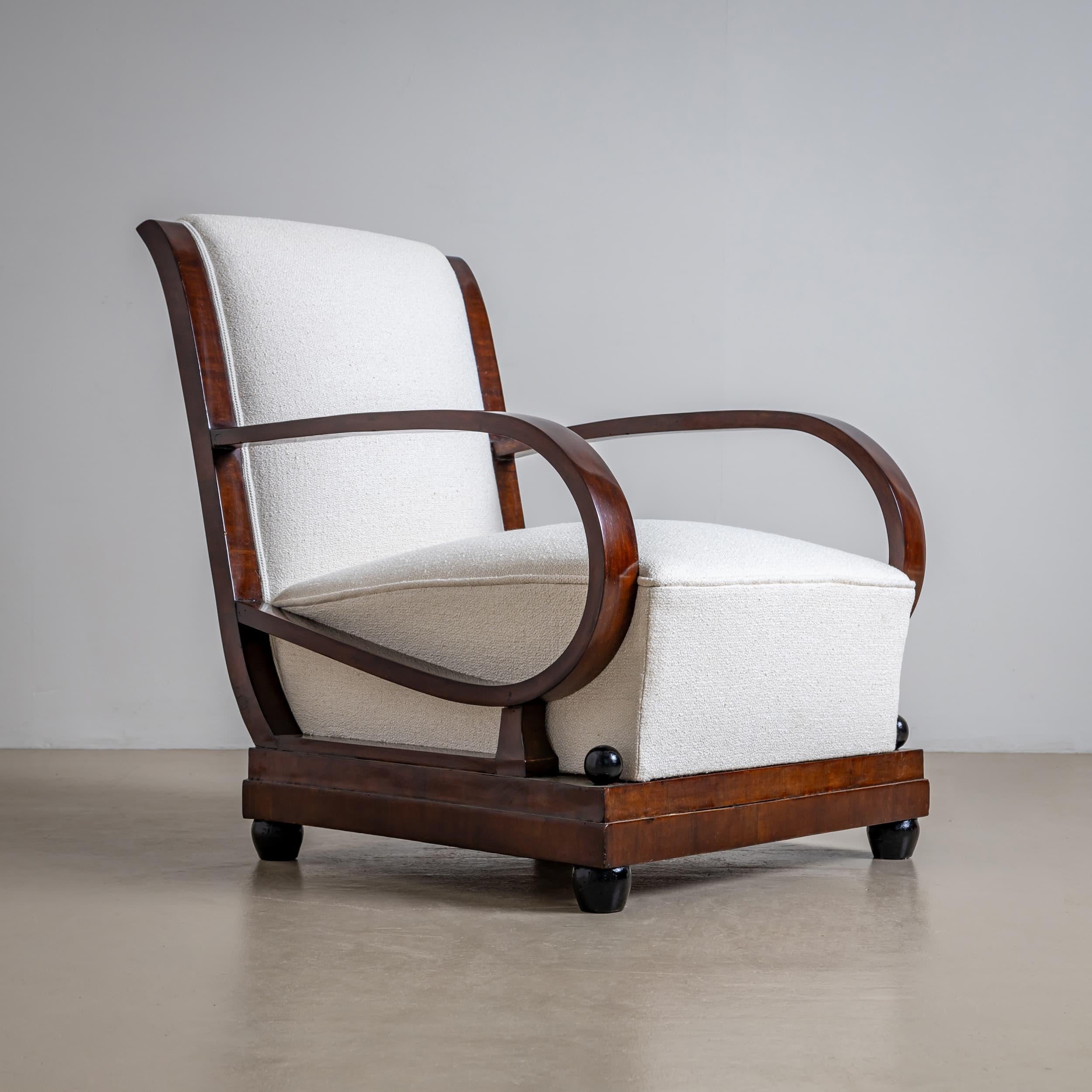 Début du 20e siècle Paire de fauteuils Art Déco, Italie en vente 4