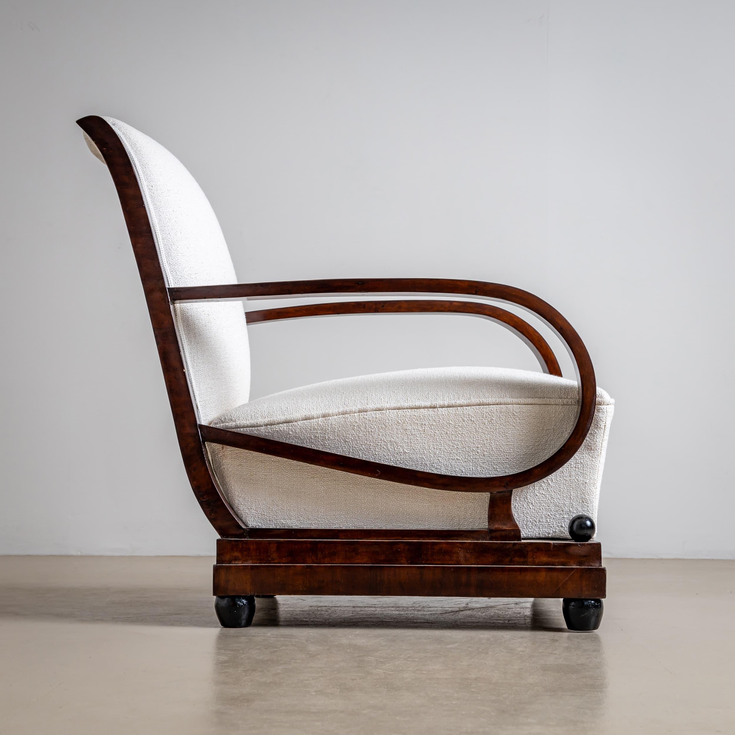 Début du 20e siècle Paire de fauteuils Art Déco, Italie en vente 5