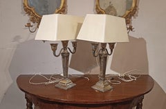 EARLY 20th CENTURY PAIR OF ART DECO CANDLESTICKS
