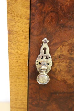 Early 20th Century Pair of Burr Walnut Bedside Cupboards