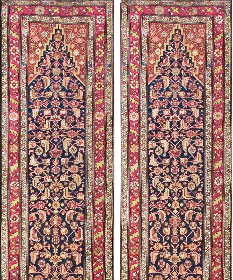 Early 20th Century Pair of Caucasian Karabagh Runner Carpets (3'6