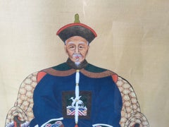 Paar chinesische ästhetische Gemälde des frühen 20. Jahrhunderts in maßgefertigten Rahmen