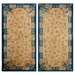 Early 20th Century Pair of Chinese Peking Gallery Carpets ( 5'3" x 9'9" )